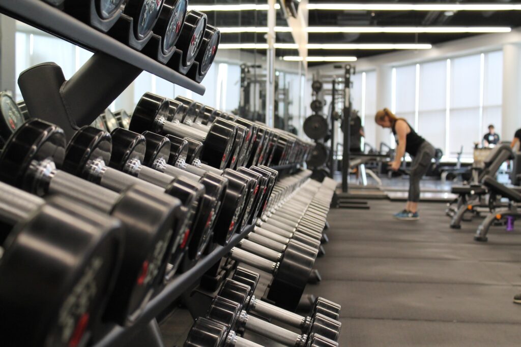 Local Fit trainer coaching a client